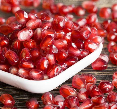 pomegranate seeds, close up 9657009 Stock Photo at Vecteezy