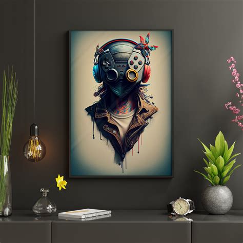 Set of 9 Cool Gaming Posters, Video Game Print, Printable Gaming Wall ...