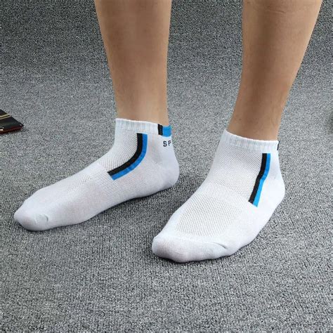 10pairs/lot Men's Cotton Ankle Socks Casual Men Socks Breathable Perfect Elastic sock Calcetines ...