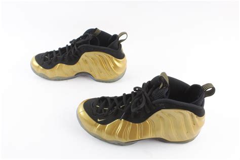 Nike Foamposite One "Metallic Gold" Shoes, Gold and Black, Mens Size 11 ...