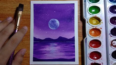 Purple Night Sky Painting Hot Deal | qualifiedquest.com