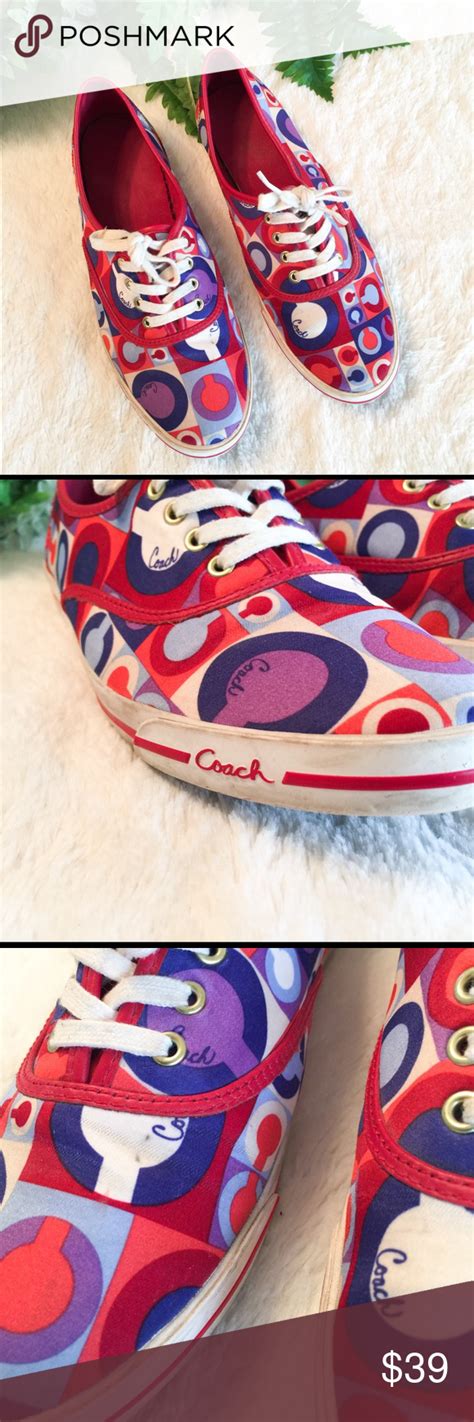 Coach Multi Color Tennis Shoes | Multi color tennis shoes, Coach shoes sneakers, Coach shoes