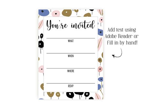 Your Invited Cards Printable