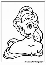 Disney Princess Coloring Page Belle sketch template