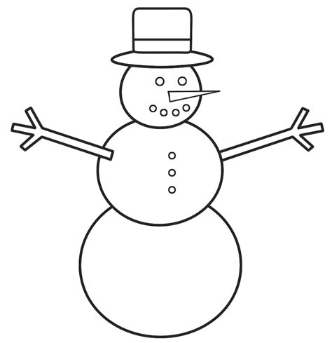 Free Printable Snowman Coloring Pages For Kids