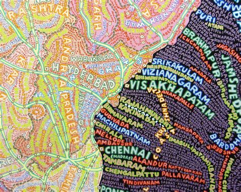 paula-scher-map-of-india-prints-and-multiples-serigraph-screenprint ...