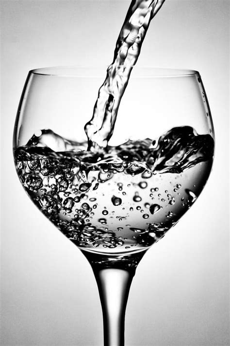 Wine glass with water stock photo. Image of transparent - 27257658