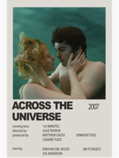 "across the universe movie poster Classic " Sticker for Sale by caudelkolbef | Redbubble