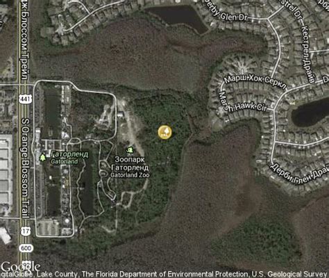 General Park of Gatorland: video, popular tourist places, Satellite map - Orlando - Florida ...