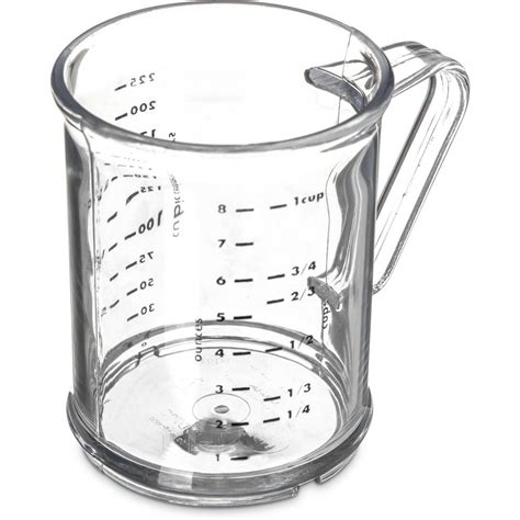 Carlisle Polycarbonate Clear Measuring Cup-431507 - The Home Depot