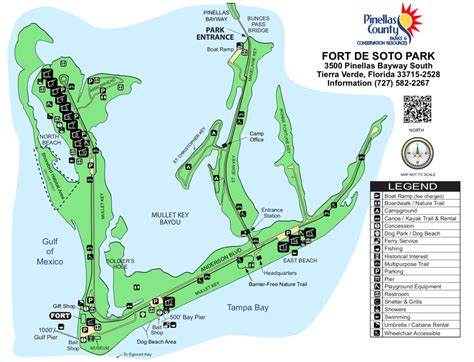 Fort Desoto Park Map – Map Of California Coast Cities