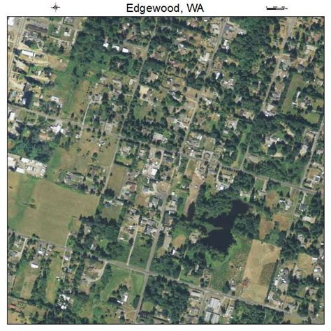 Aerial Photography Map of Edgewood, WA Washington