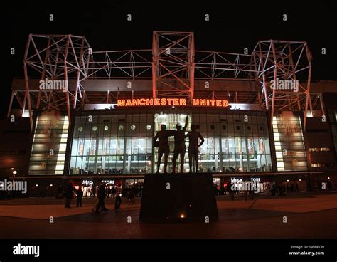 Old trafford general view night hi-res stock photography and images - Alamy