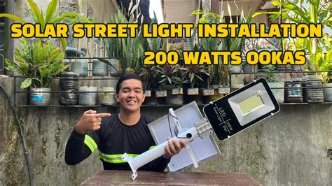 Solar Street Light Installation - YouTube