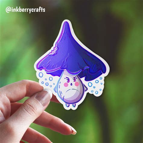 Mushrooms Stickers - Kawaii Plant Sticker - Quirky Stickers - Laptop Stickers Pack - Waterbottle ...