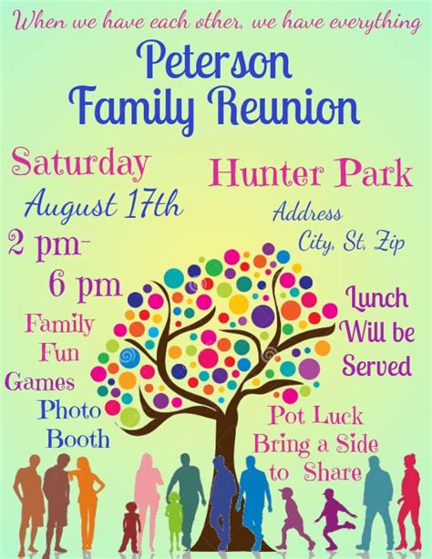 1,160+ Family Reunion Customizable Design Templates | PosterMyWall | Family reunion invitations ...