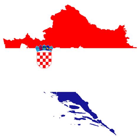 Croatia Map Flag | Free SVG