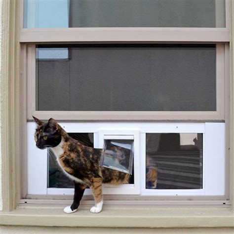 Ideal Fast Sash Window Pet Door | Window Cat Door | PetDoors.com | Pet Town | Pinterest