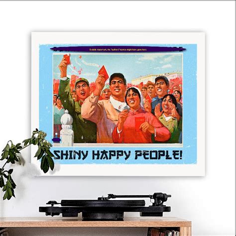 R.e.m.inspired 'shiny Happy People' Art Print - Etsy