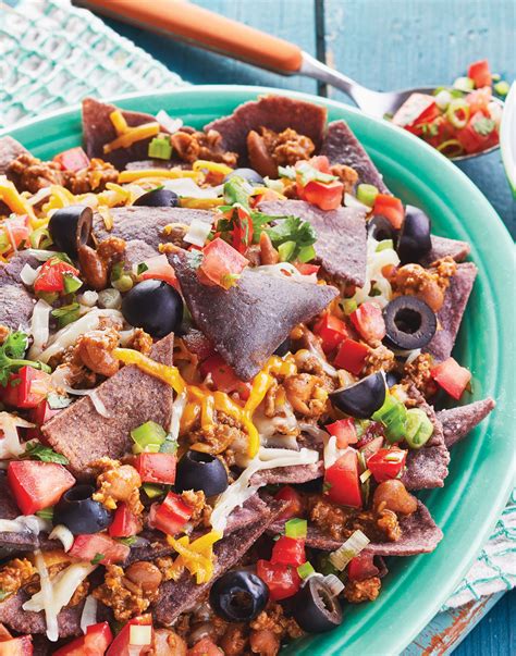 Loaded Nachos with Blue Corn Tortilla Chips Recipe