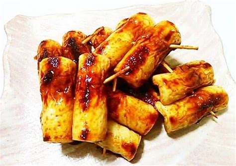 Kabayaki-Style Sweet and Spicy Grilled Chikuwa