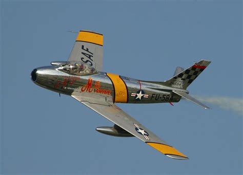 North American F 86 Sabre John Glenn Upsized Photograph by L Brown ...