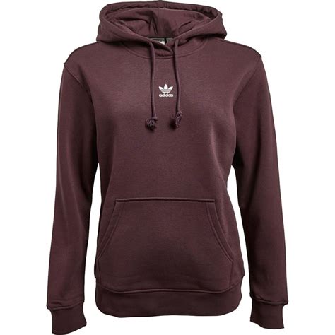 Buy adidas Originals Womens Adicolor Essentials Fleece Hoodie Shadow Maroon