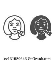 900+ Clip Art Woman Face In Line On White Background | Royalty Free - GoGraph