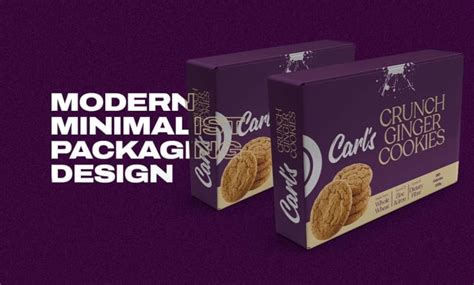 Do modern minimalist box packaging design by Carlbranding | Fiverr