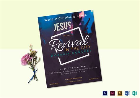 Free Church Revival Flyer Template