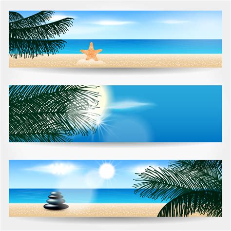 14 Free Psd Banner Vector Images - Summer Beach Banner, Free Vector ...