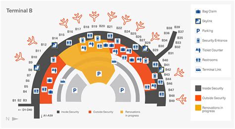 Dallas-Fort Worth Airport Map (DFW) - Printable Terminal Maps, Shops, Food, Restaurants Maps ...