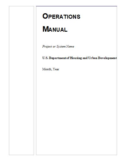 Operations Manual Templates | 13+ Free Word, PPT & PDF Formats, Samples, Examples