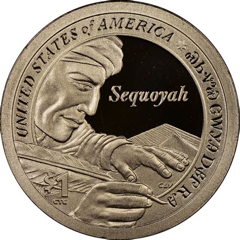 2017 S Sacagawea Sequoyah $1 PF Sacagawea Dollars | NGC