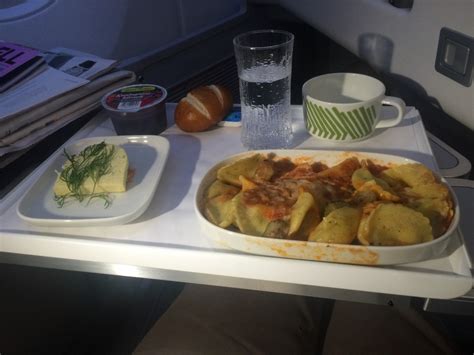 Finnair A350 business class food and drink