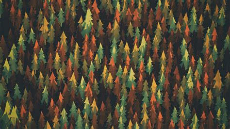 Forest Pattern Wallpaper