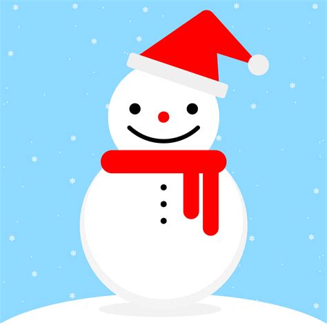 Cute cartoon snowman 1760357 Vector Art at Vecteezy