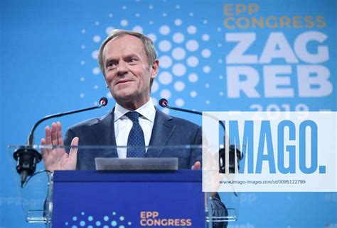 Donald Tusk and Joseph Daul press conference at the second day of EPP Congress 21.11.2019., Zagreb