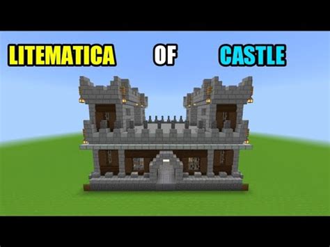 how to download litematica of castle in Minecraft bedrock edition - YouTube