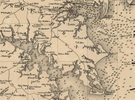 Martenet's 1860 Map of Anne Arundel County, Maryland