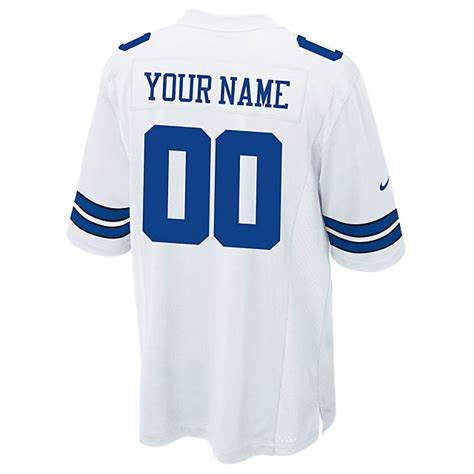 Dallas Cowboys Custom Nike White Game Replica Jersey | Custom Jerseys ...