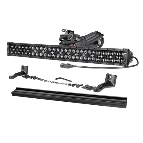 OFFROADTOWN 30'' 490W LED Light Bar with Wiring Harness and Black Cover ...