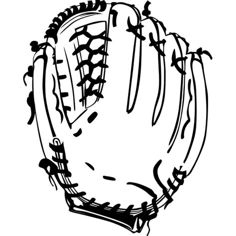 Baseball Glove Outline