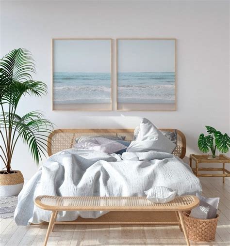 Beach Decor For Bedroom Set of 2 Prints Coastal Print Set | Etsy | Coastal wall decor, Wall ...