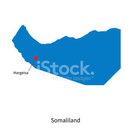 Detailed Vector Map Of Somaliland And Capital City Hargeisa Stock Photo | Royalty-Free | FreeImages