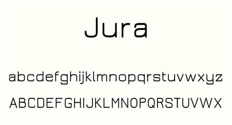 Jura Font Free Download - Font XS