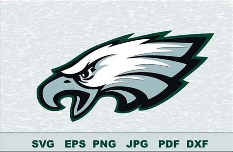 Philadelphia Eagles SVG DXF Logo Silhouette Studio Transfer Iron on Cut ...