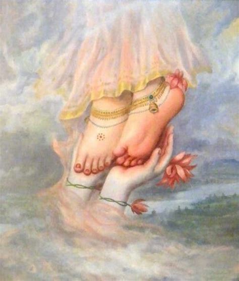 Radha's feet on Krishna's hands ... Pureness | Radha krishna love, Krishna radha, Krishna radha ...