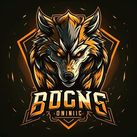 Wolves Mascot Esport Logo Character Design for Wolf Gaming and Sport. Vector Illustration of ...