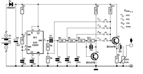 Signal Generator with 555 Circuit Diagram - Circuit Diagrams